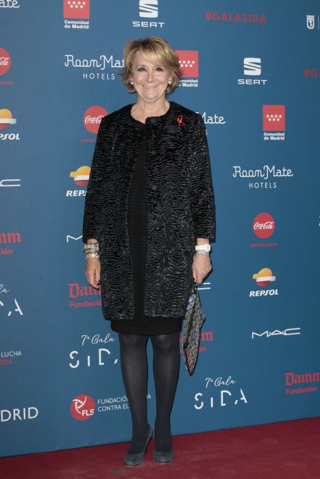 El look de Esperanza Aguirre en la Gala Sida 2016