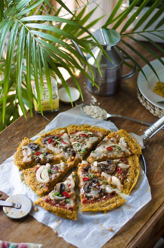 Picoteo sano y snacks saludables: pizza