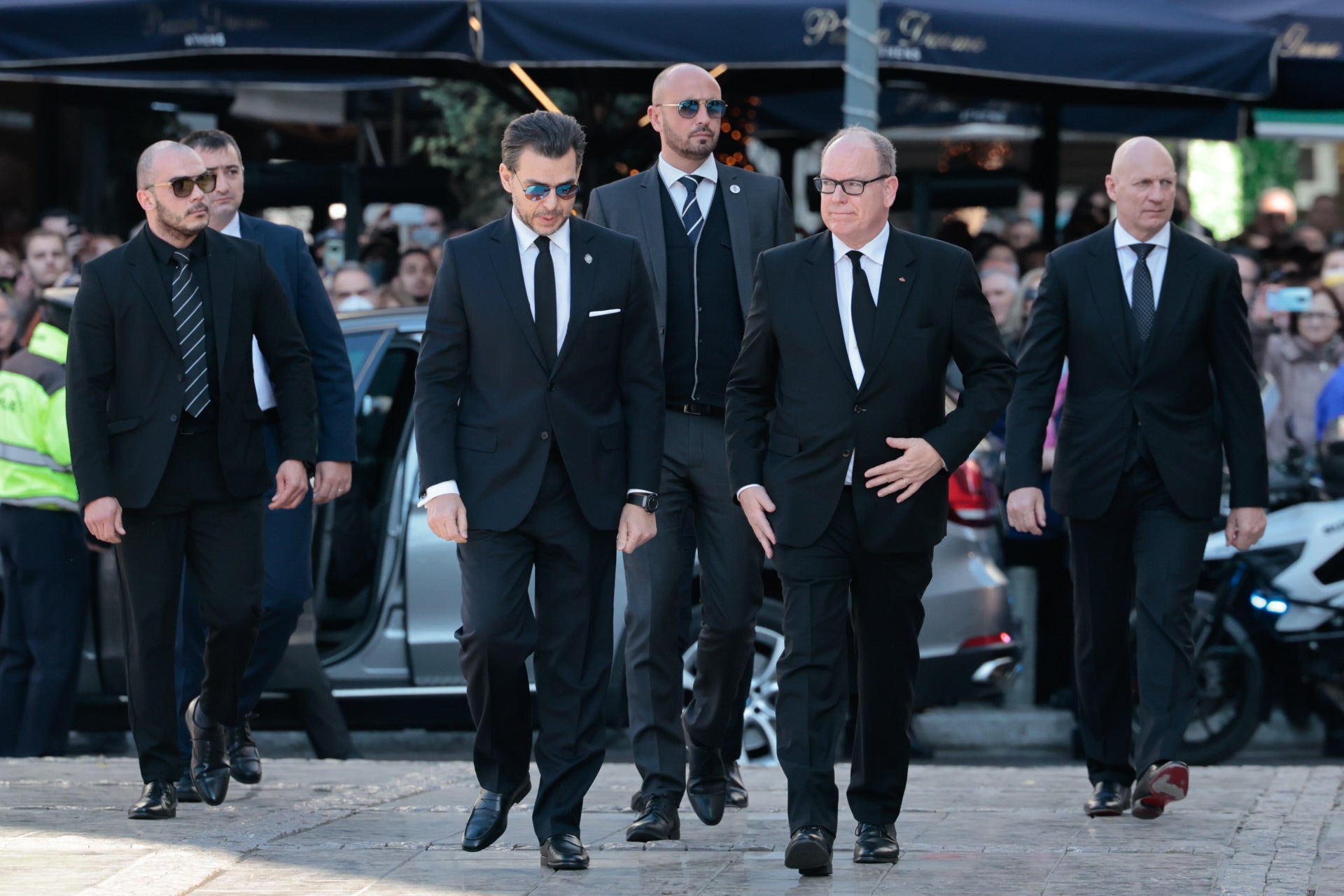 Invitados en el funeral de Constantino de Grecia: Alberto de Mónaco