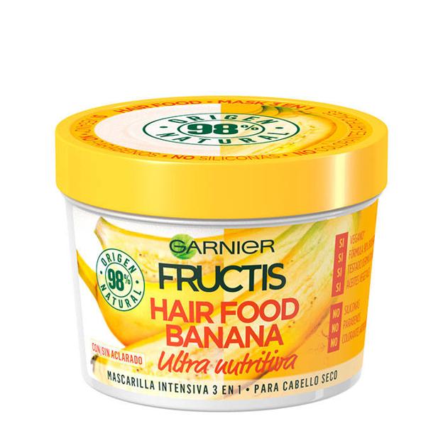 Hair Food Banana Mascarilla Intensiva 3 en 1 de Garnier