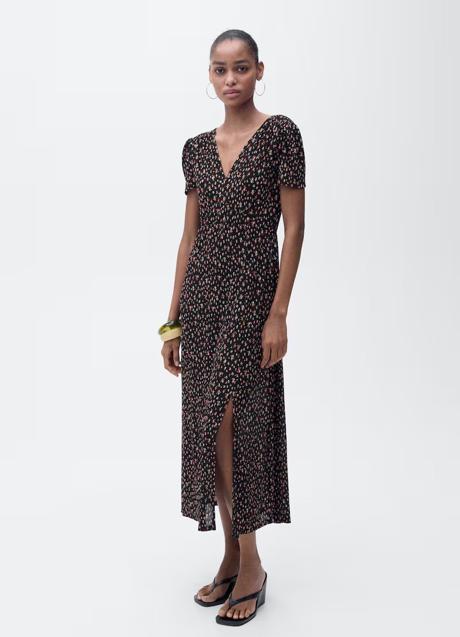 Vestido estampado de Mango (25,95 euros)