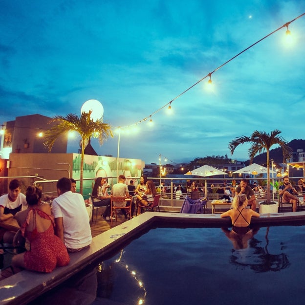 Uno de los muchos clubs nocturnos de Ciudad de Panamá. 