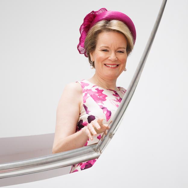 La reina Matilde de Bélgica fue una de las invitadas al enlace. 
