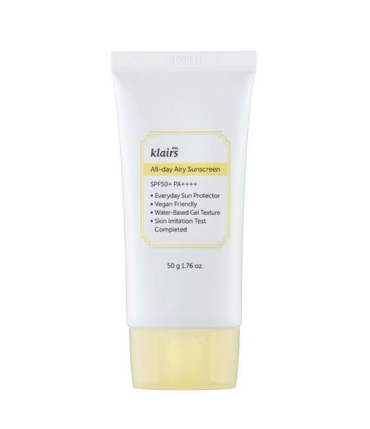 Protector solar All-day Airy Sunscreen de Klairs.